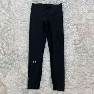 Under Armour Leggings Women's Small Black Compression HeatGear Crop Pocket